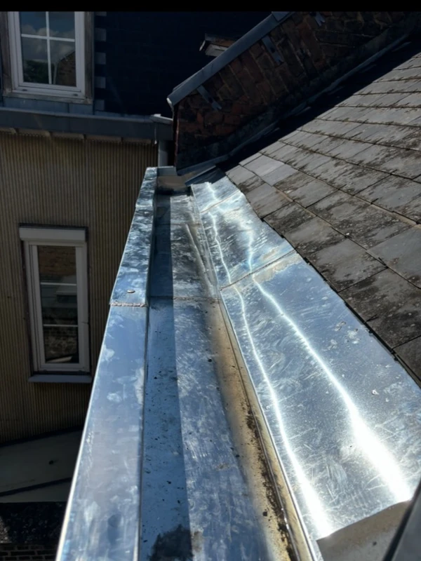 remplacement de chéneaux en zinc